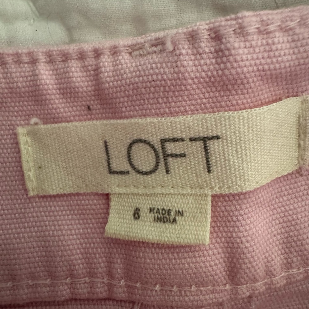 2 pair Loft shorts, size 6 EUC one pink with patch pockets & navy floral Riveria - Picture 4 of 16